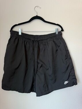 Nike Men’s Black Athletic Shorts with Drawstring